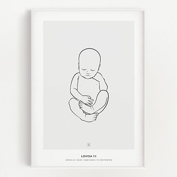 Lovisa 1:1 scale birth poster