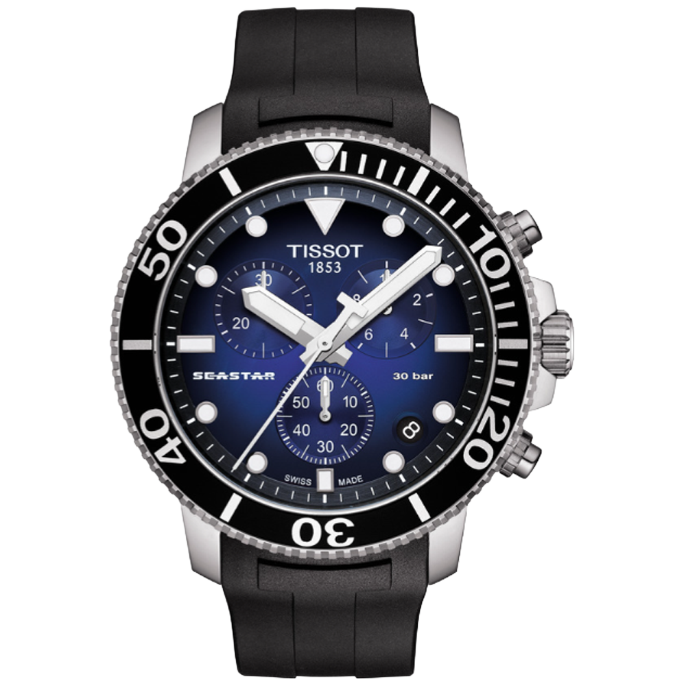 T120.417.17.041.00 Tissot Seastar 1000 Chronograph 45,5 blå