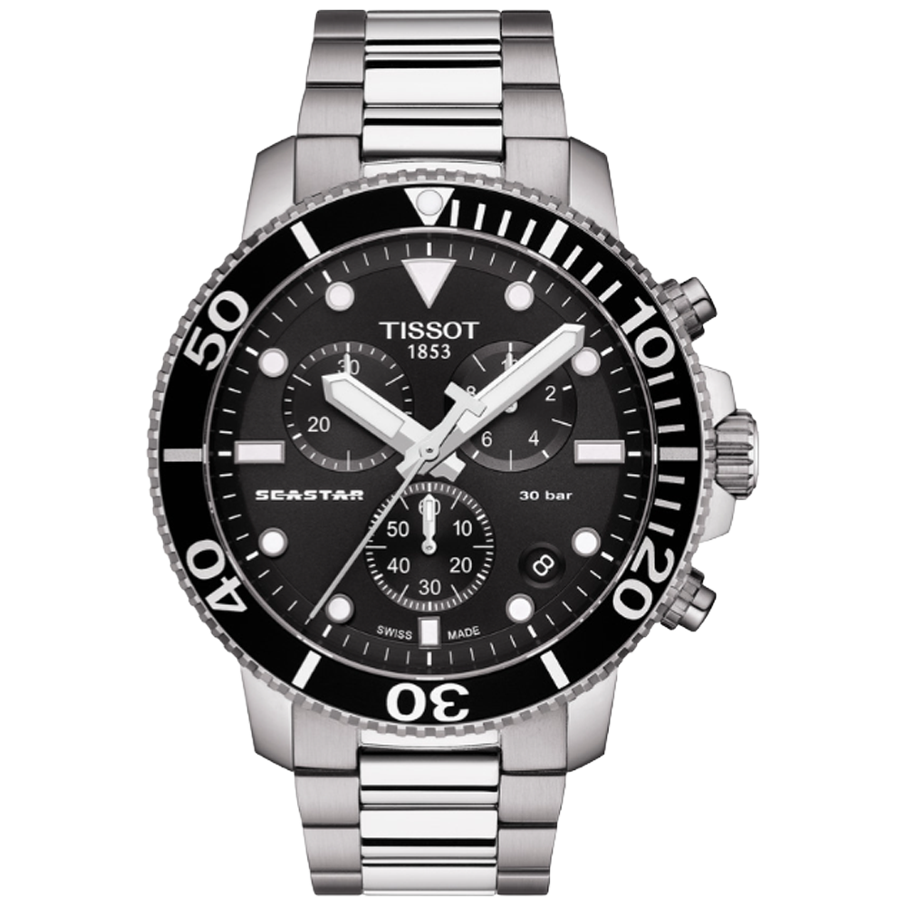 T120.417.11.051.00 Tissot Seastar 1000 Chronograph 45,5 svart