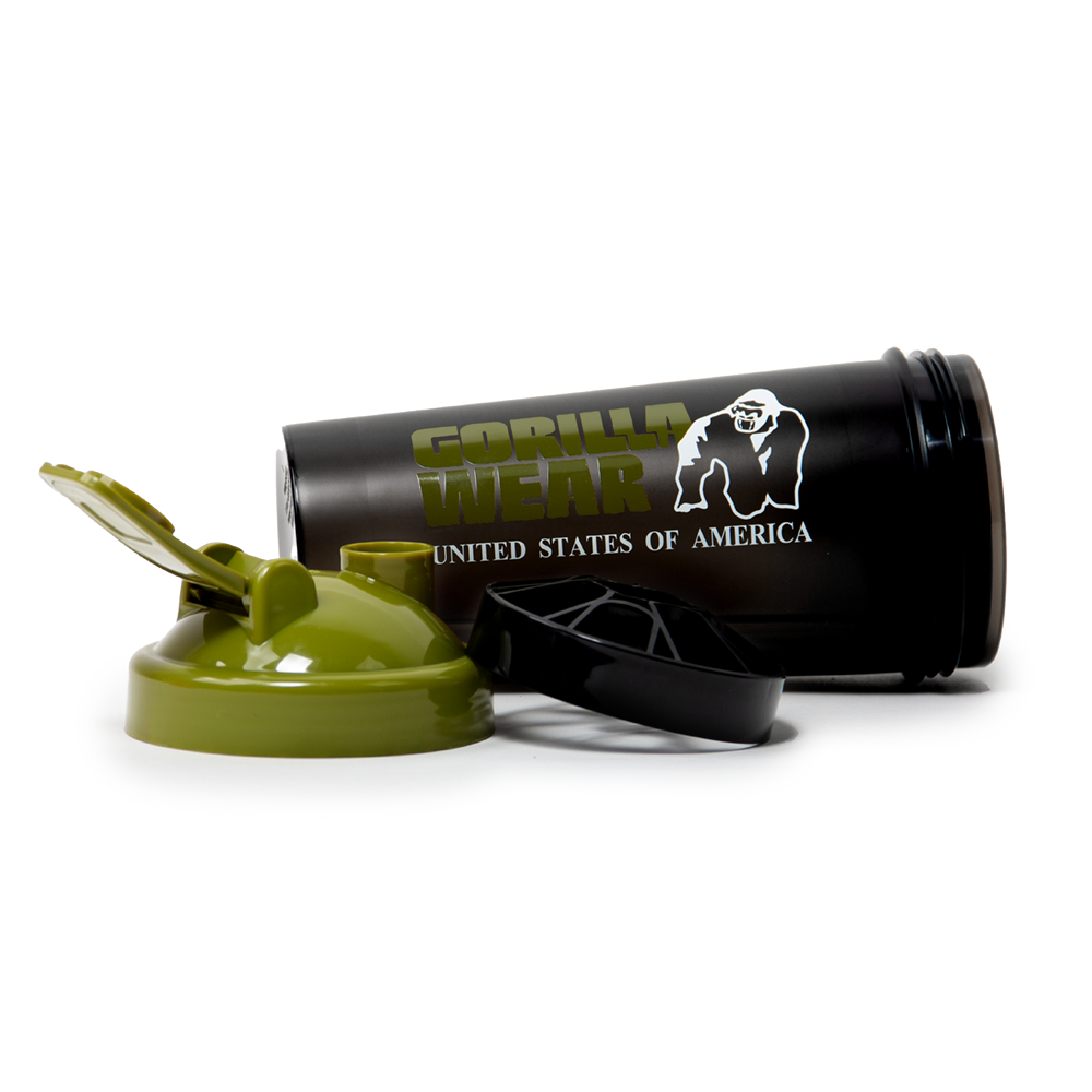 Shaker XXL 1000 ml, black/army green - 2