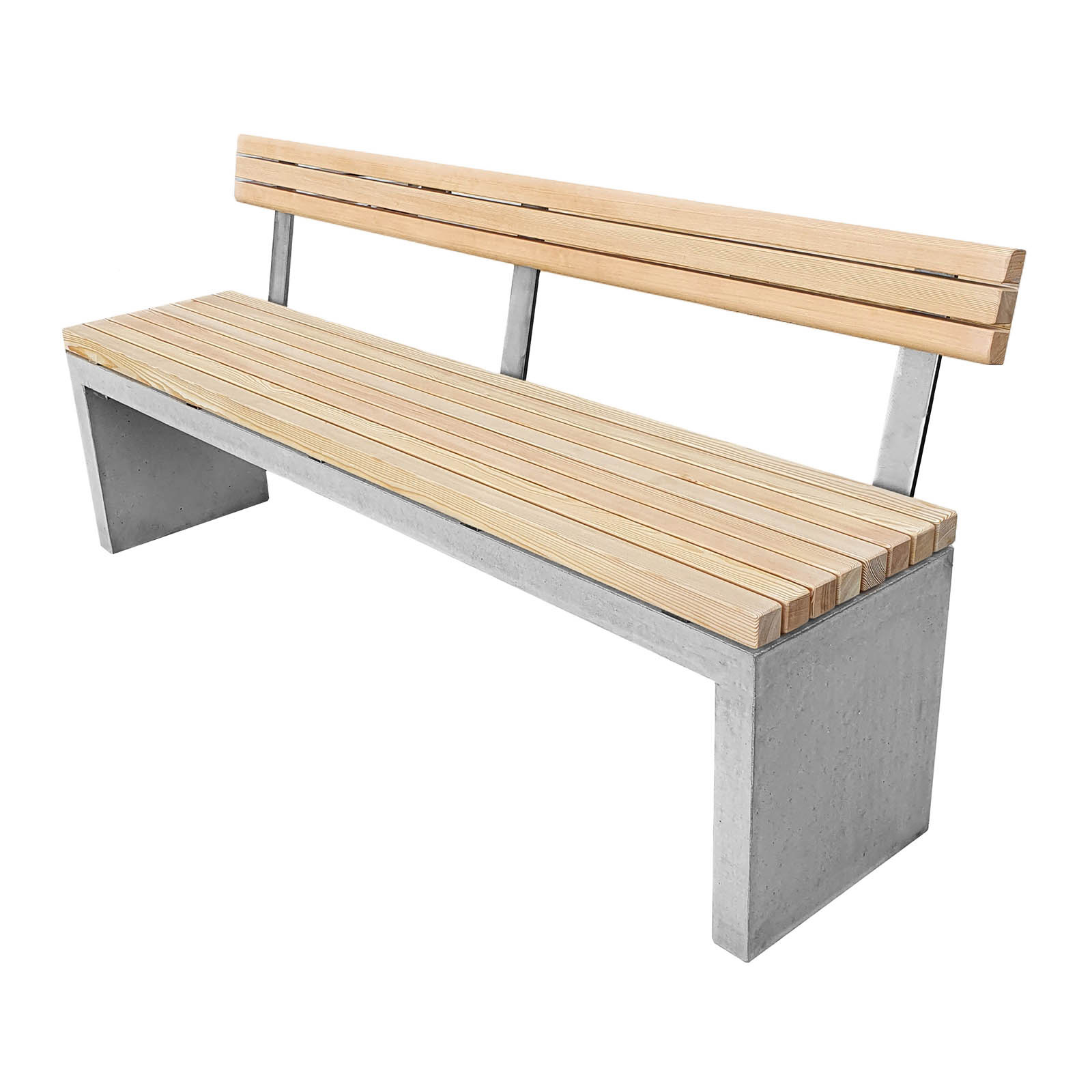 Betongbänk ryggstöd Pion - 6