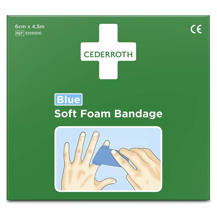 Plåster Soft Foam 6cmx4,5m Blå - 3