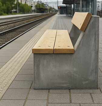 Parksoffa betong Oxalis