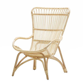 Monet rottingfåtölj natur Sika-Design