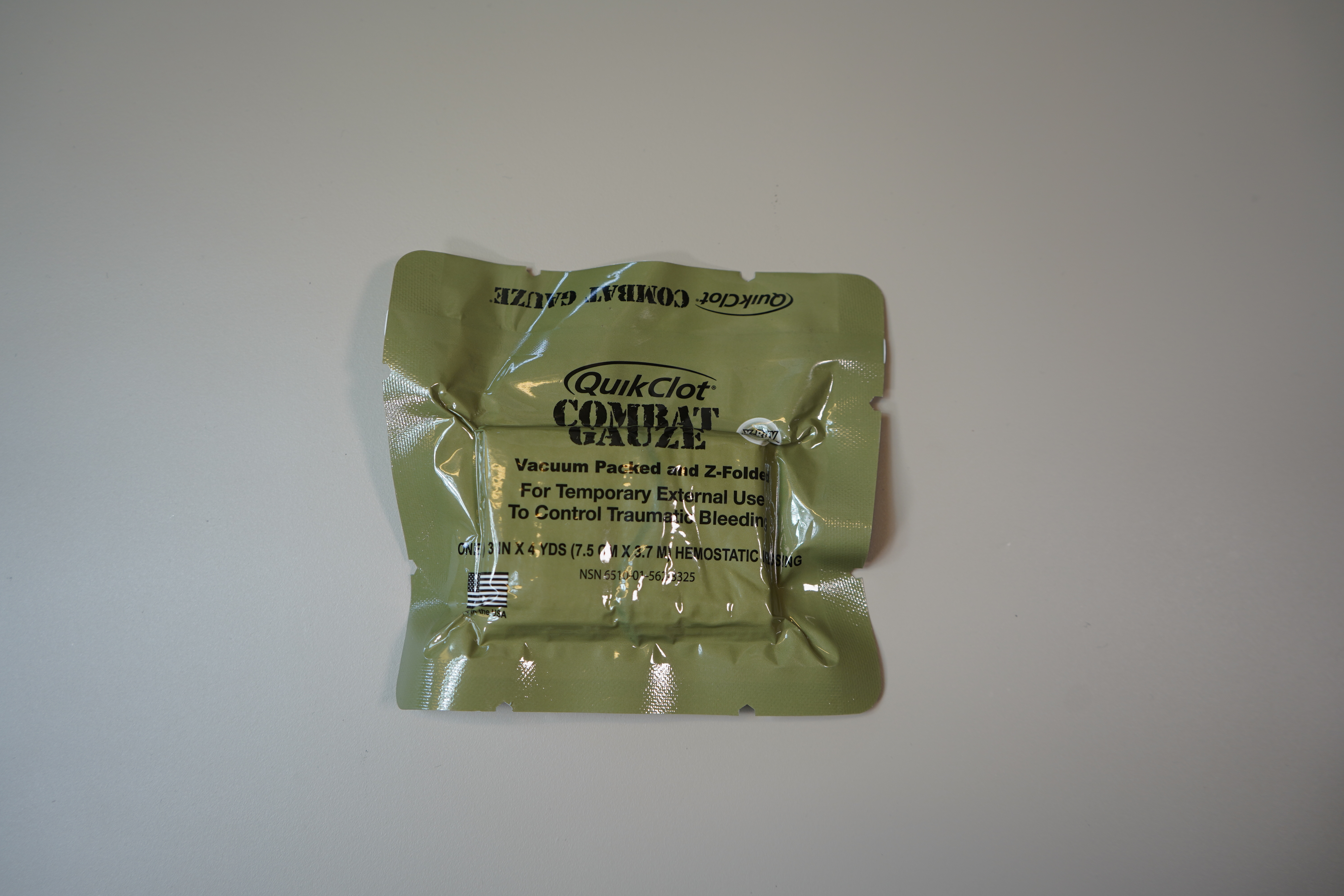 QuikClot Combat Gauze hemostatiskt förband