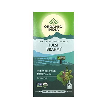 Tulsi Brahmi / Gotu Kola Tea Org, 25  teabags Organic India