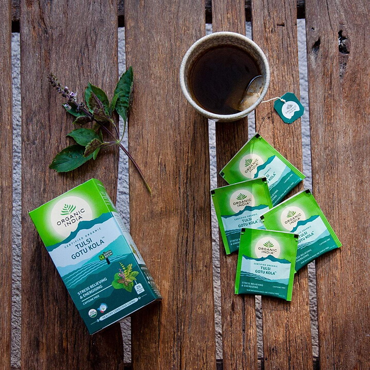 Tulsi Brahmi / Gotu Kola Te Eko, 25 tepåsar Organic India