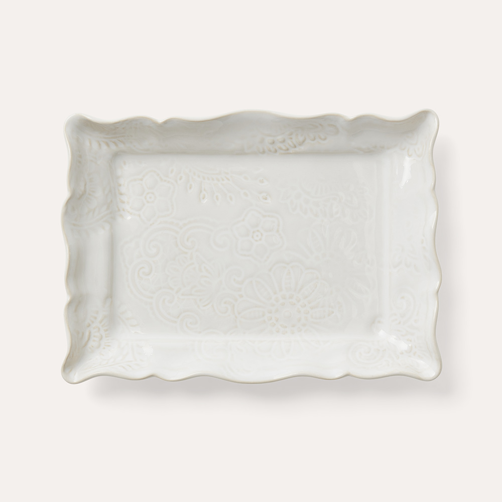 Sthål Appetizer Plate White Arabesque