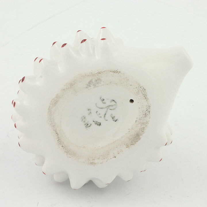 Marianne Westman (1960s) White Hedgehog with Red Spines 8 cm
