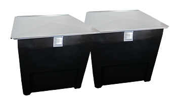 Roslagskomposten separett latrine compost 2x500L