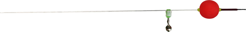 Flag/indicator with 5cm red ball and bell