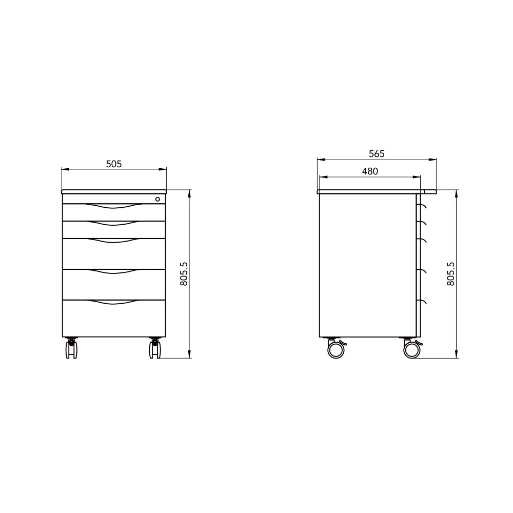 Dental Cabinet White, 1pcs