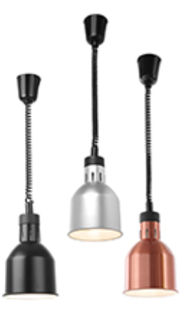 Rise and fall heat lamp, silver - 4