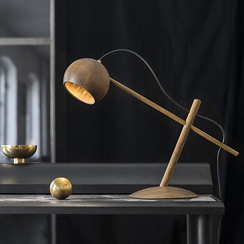 Lune table lamp Oak