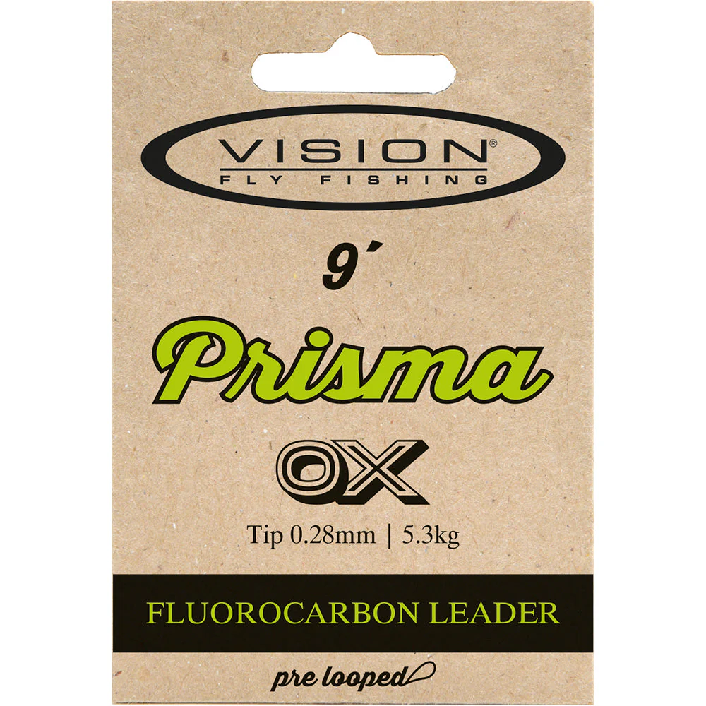 VISION PRISMA fl.carbon Flugfisketafs/Leader 9ft