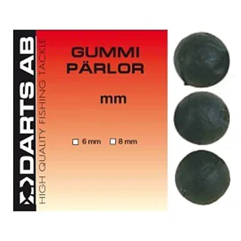 Svarta gummipärlor från darts för det mesta