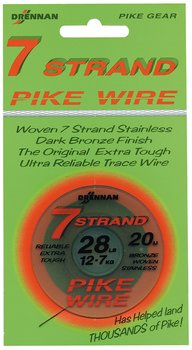 en 7 trådig wire som är knytbar, smält, chrimp bar med hjälp av dens coating.