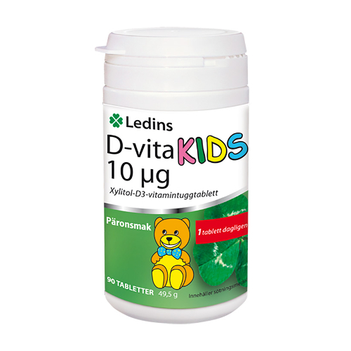 D-Vitamin Kids 10 µg Ledins 90 tuggtabletter