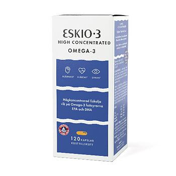 Eskio-3 hög koncentrerad omega 3 från fiskolja som är skyddad från att härskna