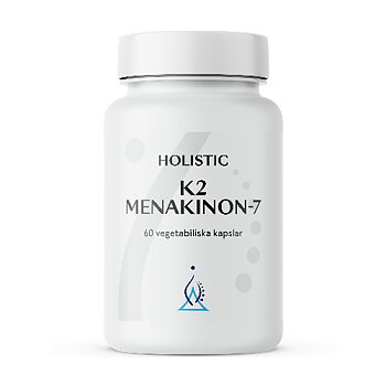 K2-vitamin 90µg av typen Menakinon-7 från Holistic 60 kapslar