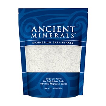 Magnesium Flakes Badsalt från Ancient Minerals i förpackning om 750 gram