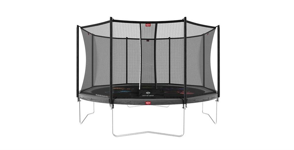 Studsmatta BERG Favorit  430 Grå LEVELS AirFlow + skyddsnät Comfort