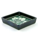 Sylvia Leuchovius (1970s) Green Wall Plaque with White Flowers 13 cm
