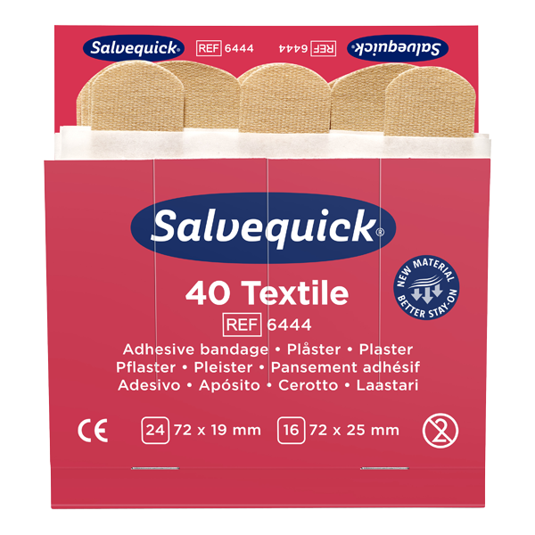 Plåsterrefill textilplåster, 6 st, Salvequick