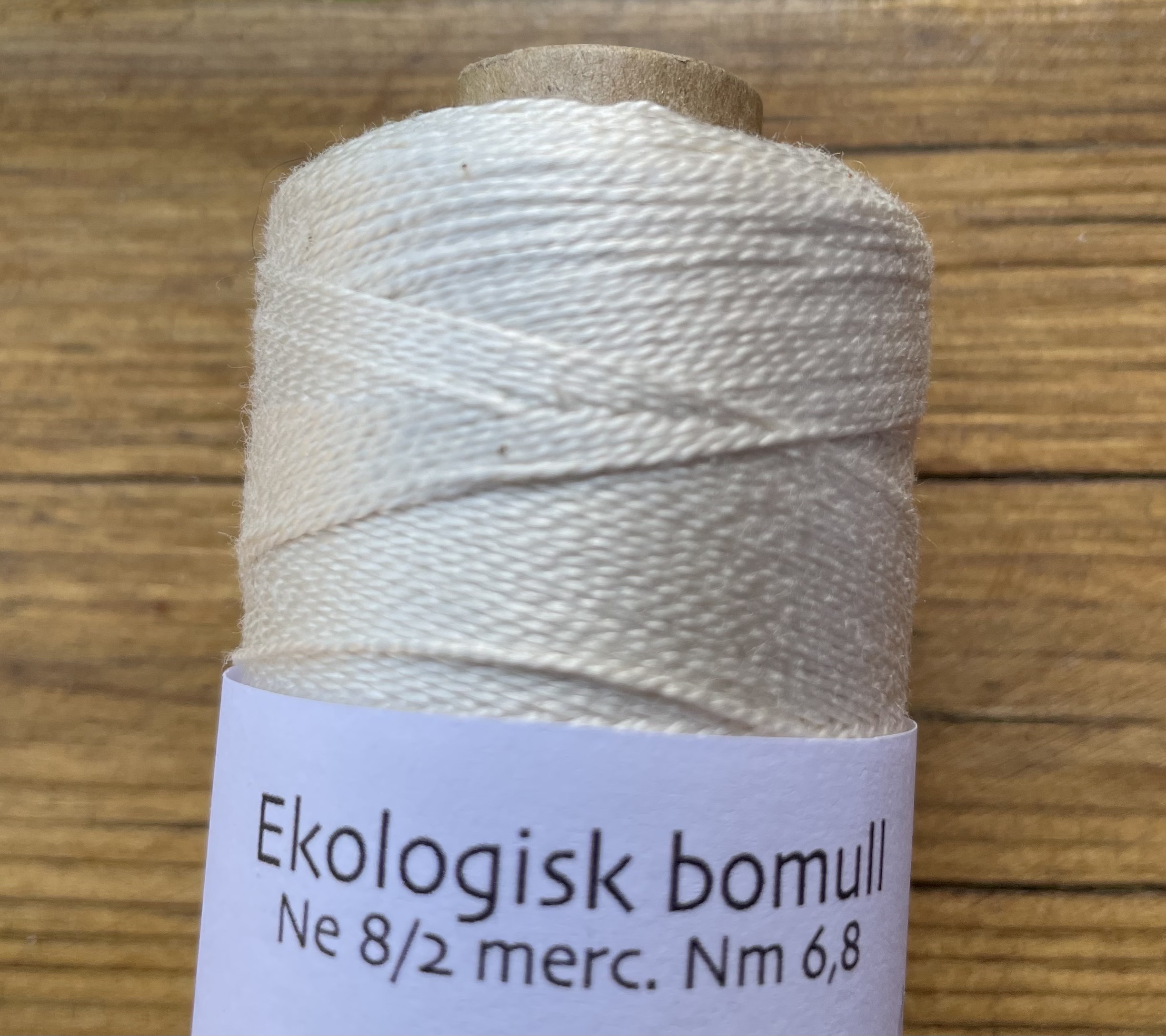 Organic cotton yarn Ne 8/2 merc 50g - 2