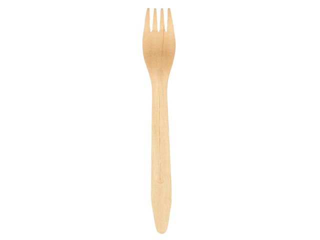 Bestick gaffel trä 16,5cm 100s - 4