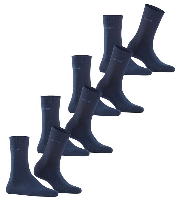 4-Pack Esprit Solid Socks Dam