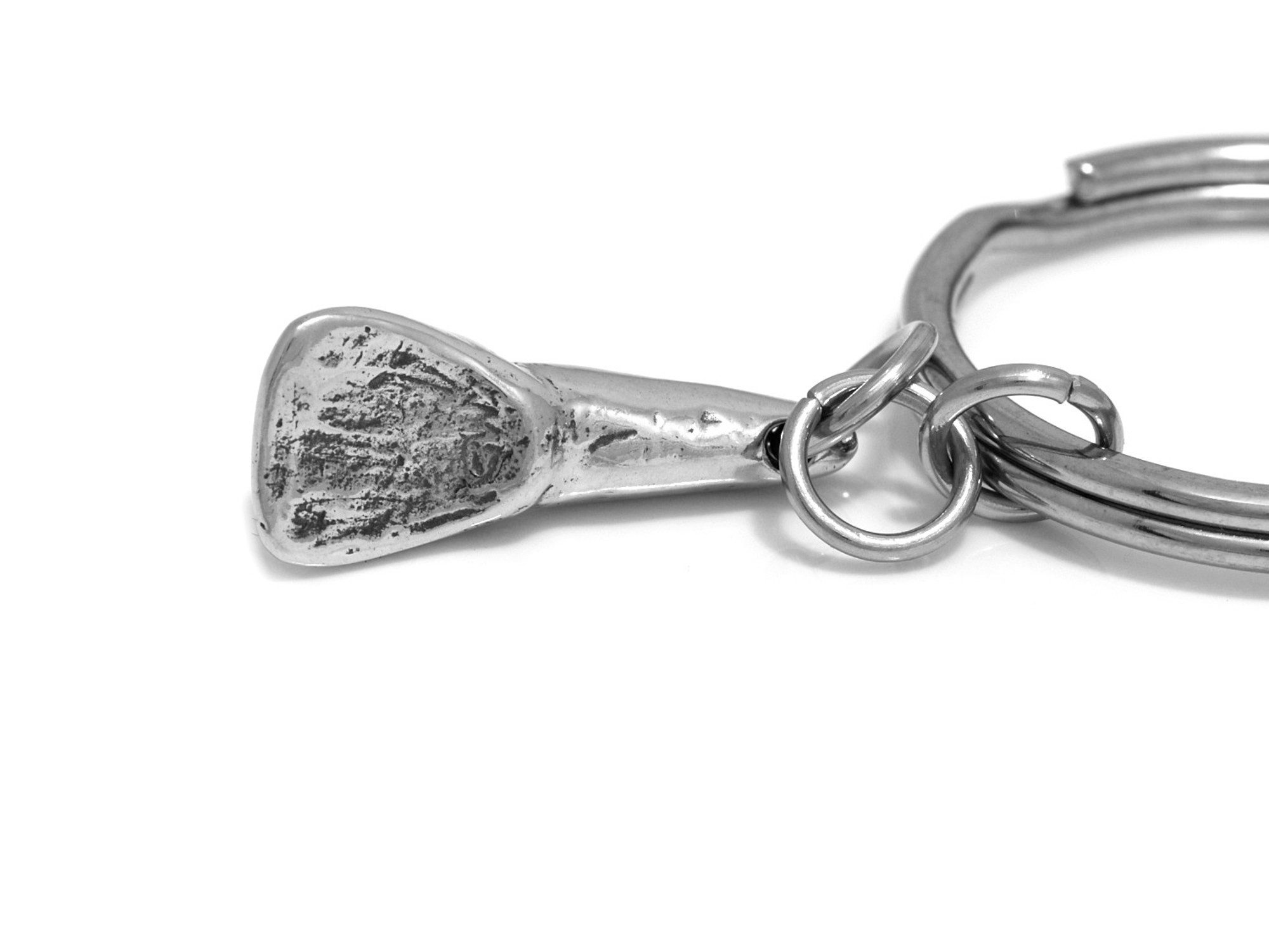 Framtand Nyckelring, Tand Accessoar, Tandläkare Nyckelhållare i Tenn och Stål - 3