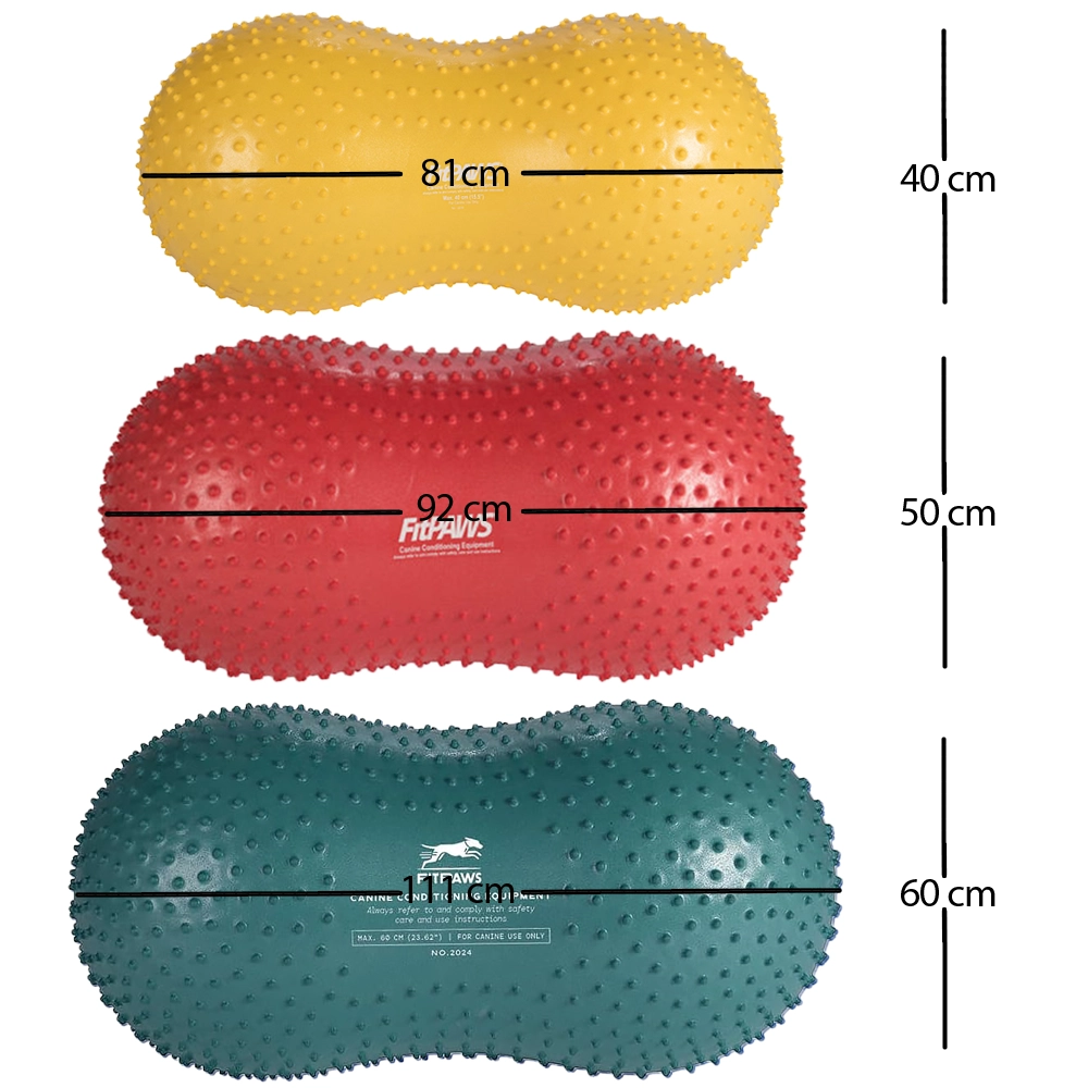 balansboll peanut 40, 50 eller 60 cm Fitpaws till hundträning