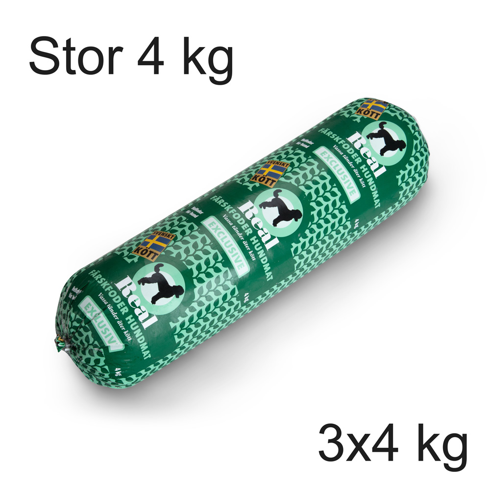 Exclusive hundmat 4 kg, 3 st ( 12 kg)