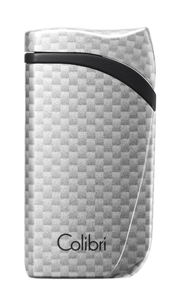Colibri Falcon Carbon Jet Lighter Silver