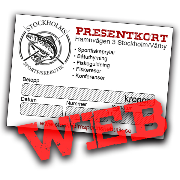 Gift card in our webshop minimum amount 100kr