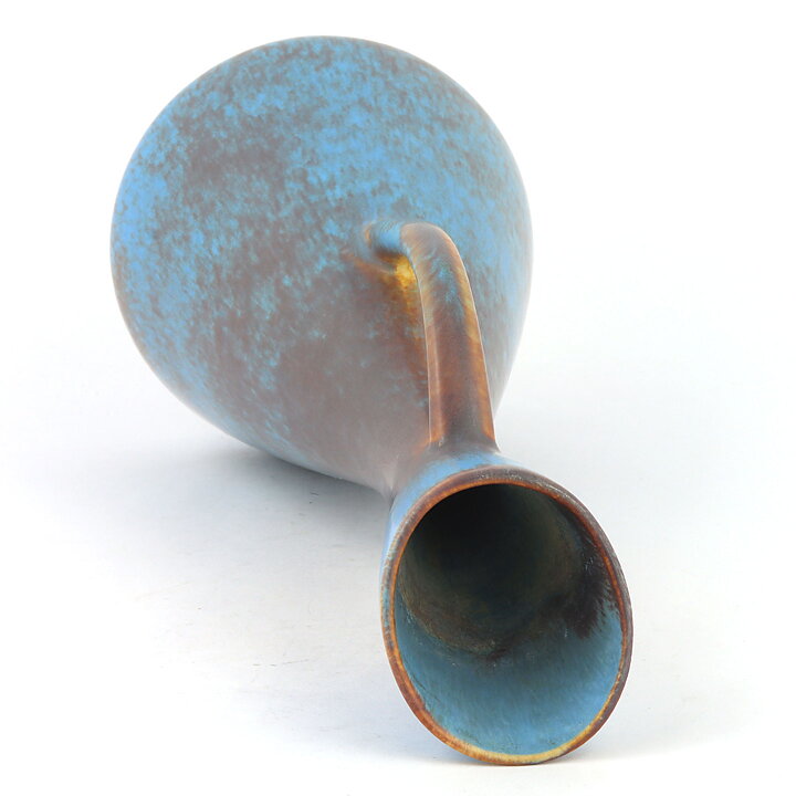 Gunnar Nylund (AUD 1950s) Brown/Turquoise Vase (30 cm)