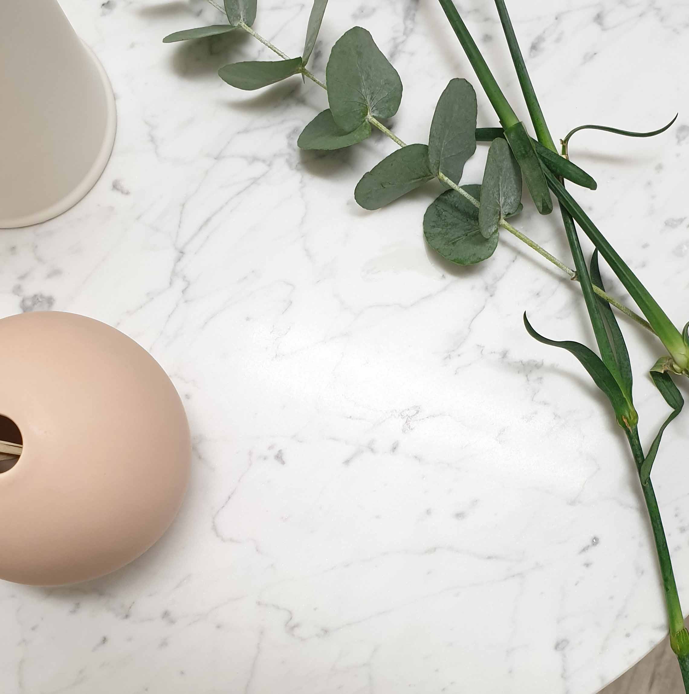 Bordsskiva Marmor Carrara rund - 2