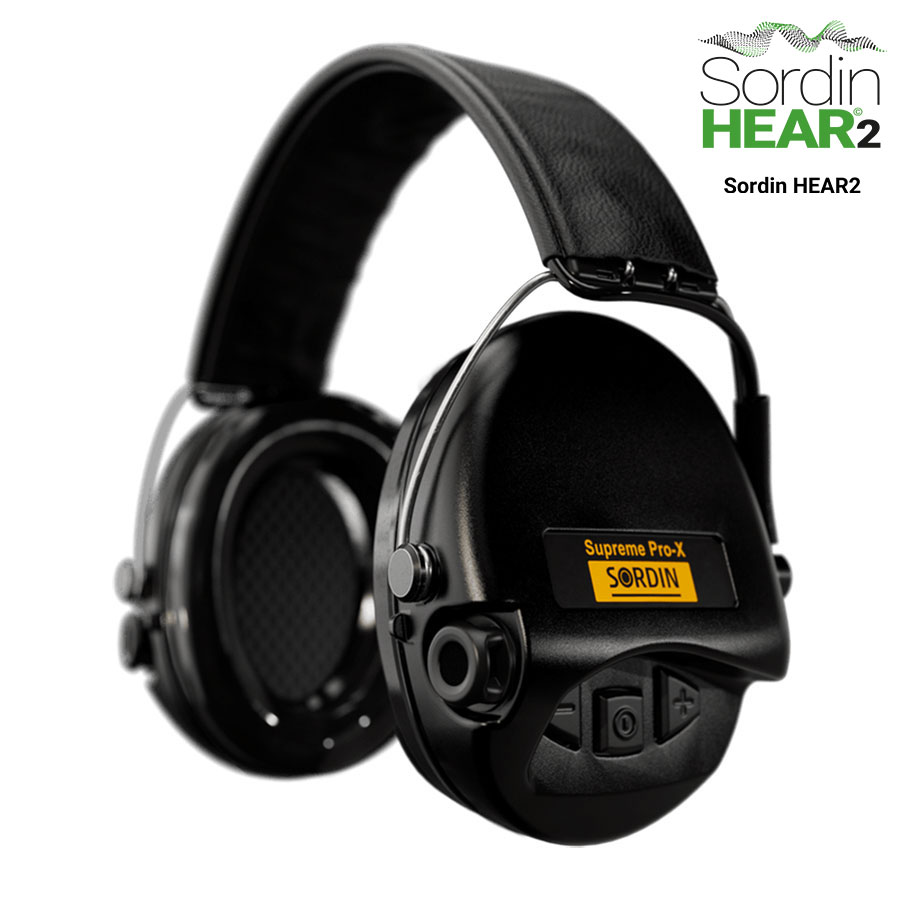 Sordin Supreme Pro X H2 Black Leather