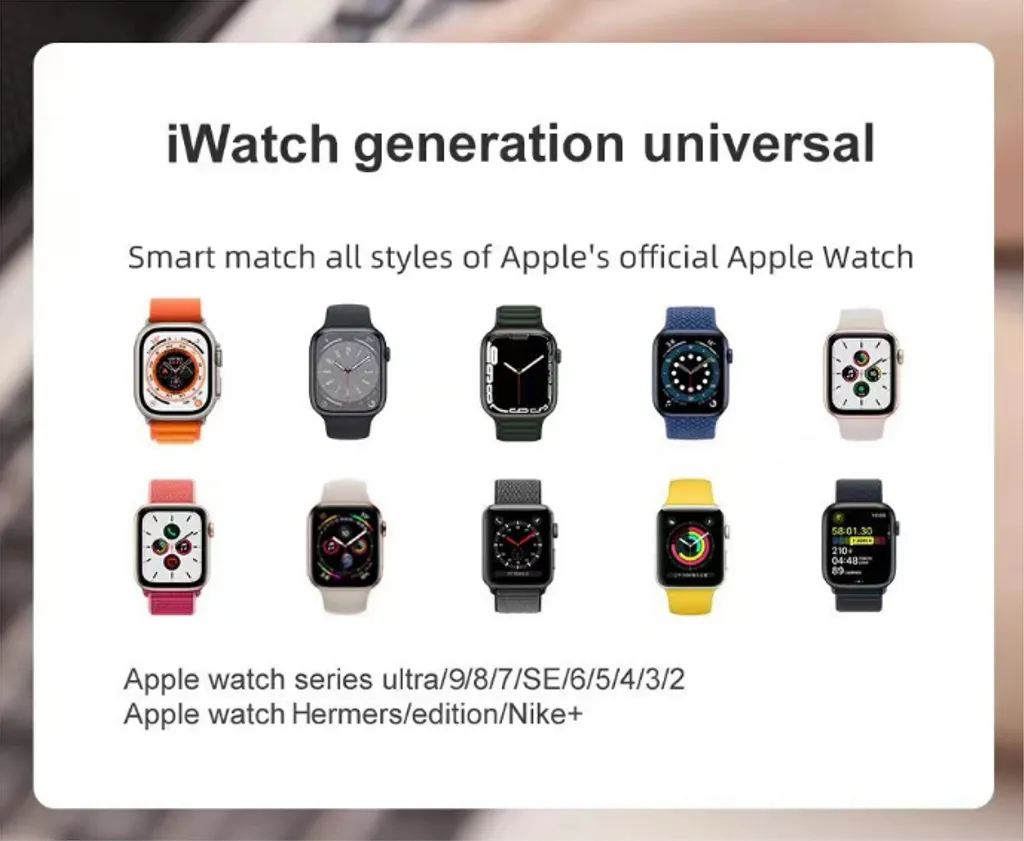 SiGN Magnetisk Laddare för Apple Watch, 2.5W, 3A, 1.2m - Vit - 6
