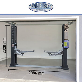 Tvåpelarlyft 4,2 t Basic Line Automatisk (garagemodell)