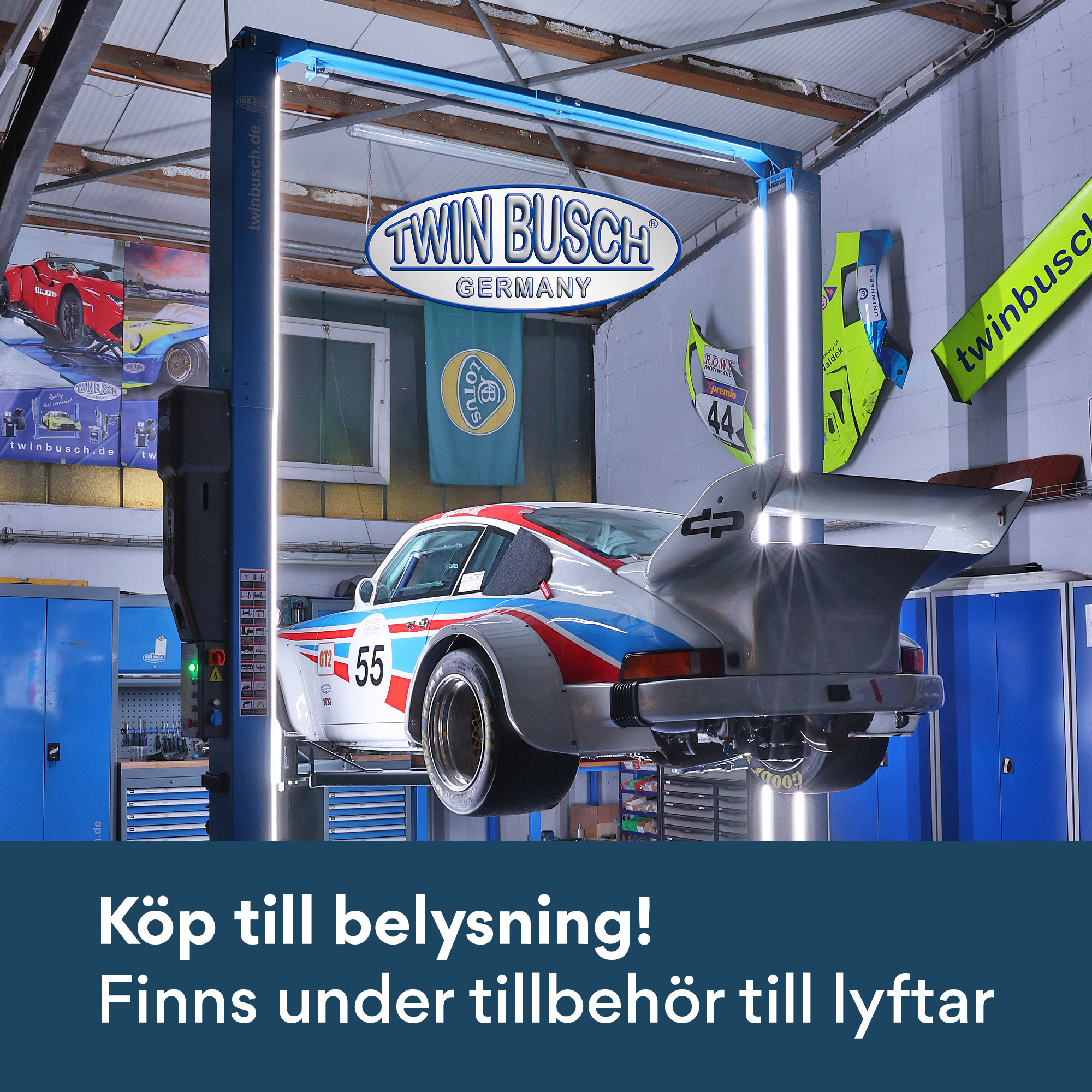 Tvåpelarlyft 4,2 t Profi-Line (BLÅ) - 2