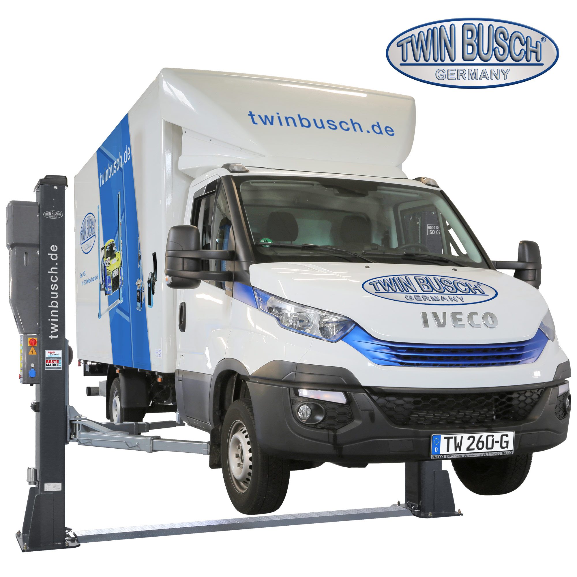 Tvåpelarlyft 6 t - Heavy Line