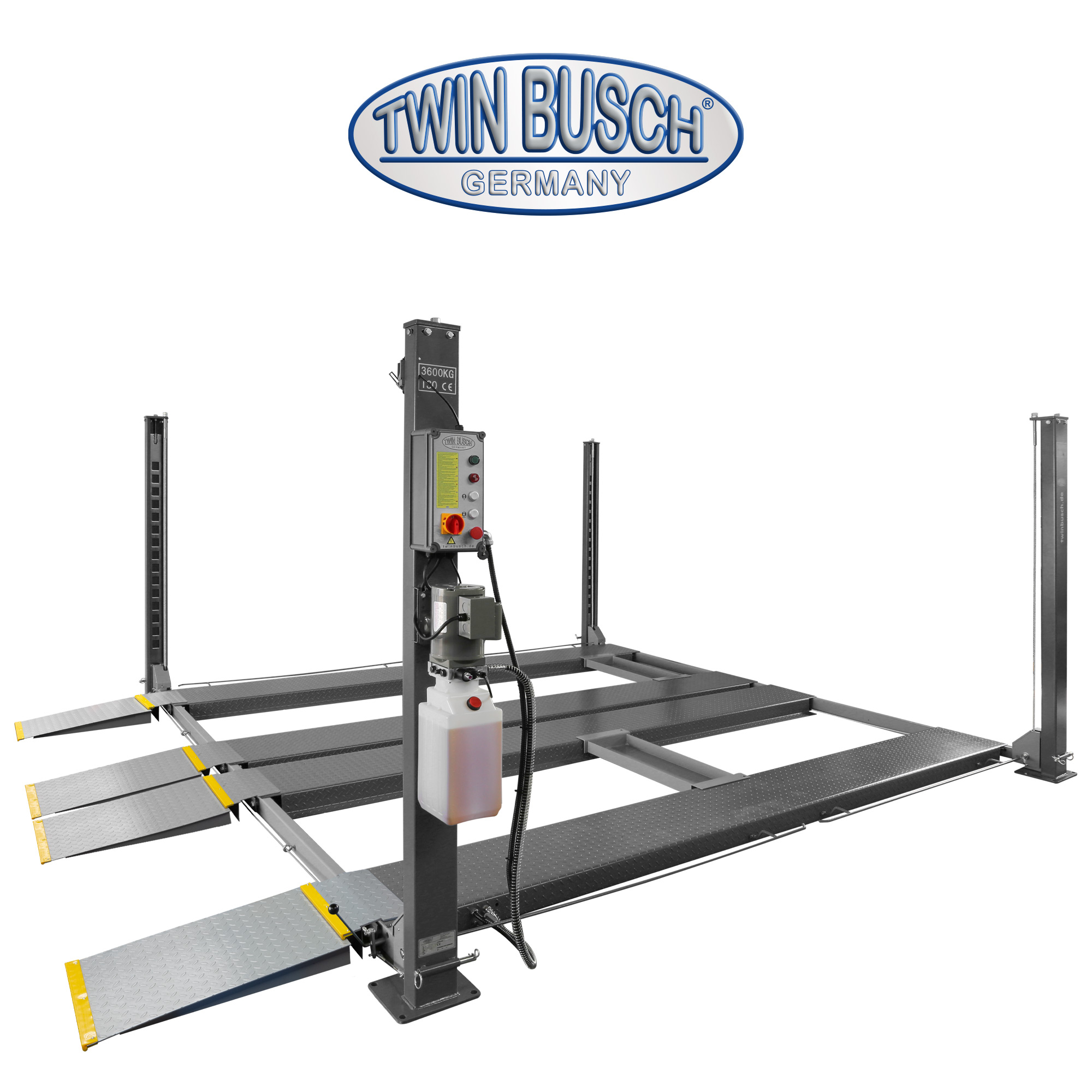 Fyrpelarlyft dubbel parkering 3,6 t Grey Line - 11