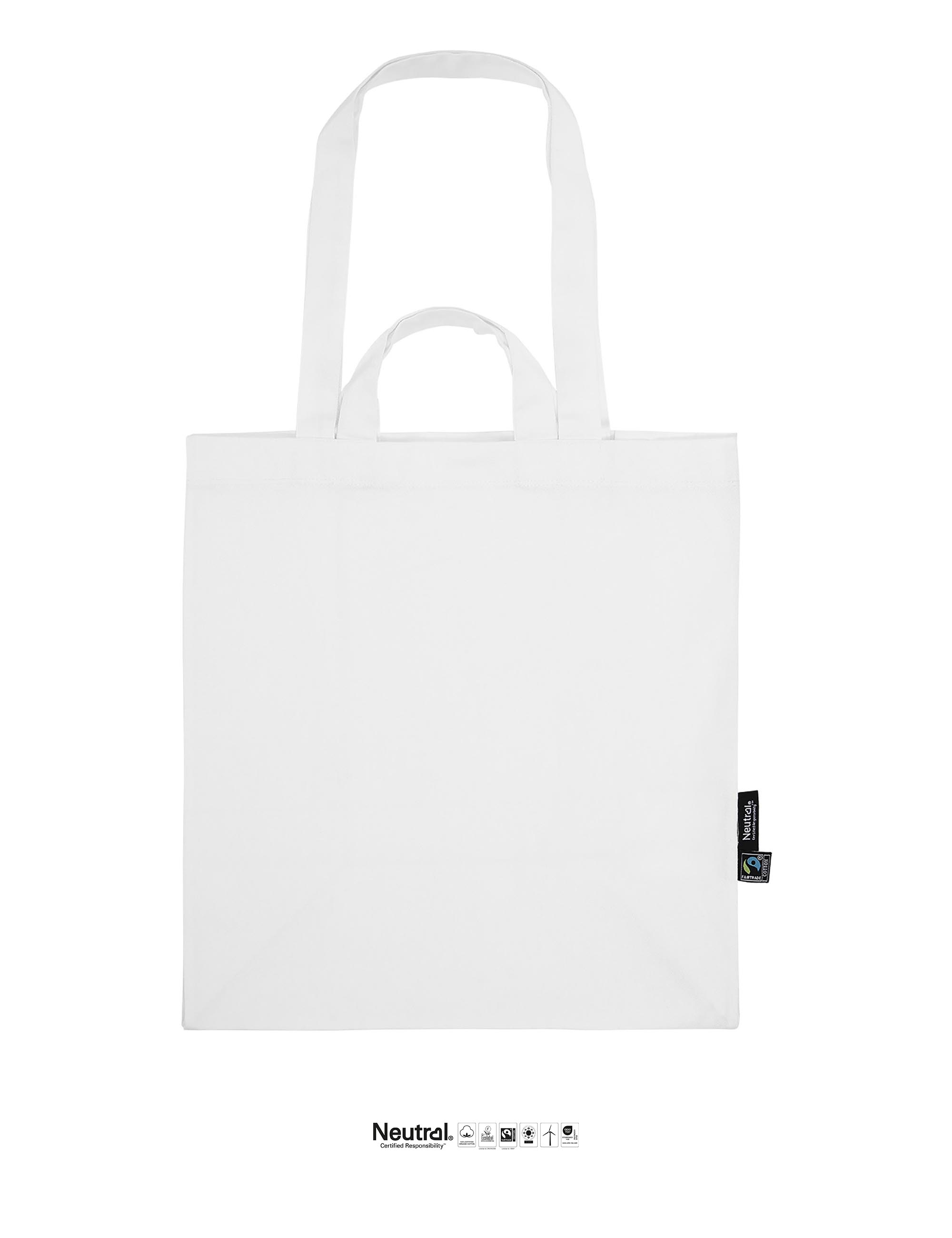 Tygkasse - Dubbla handtag - Neutral - Fairtrade & EKO GOTS - 13 olika färger - 12