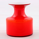 ペル・リュトケン  Carnabyシリーズ ガラス製の赤い花瓶  Vase  (10cm)  1968年