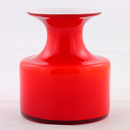 Per Lütken (Carnaby 1968) Red Modern Glass Vase 10 cm