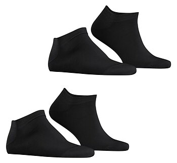 2-Pack svarta ankelstrumpor, strumpor med lågt skaft. Tillverkade av Esprit. 129 kronor