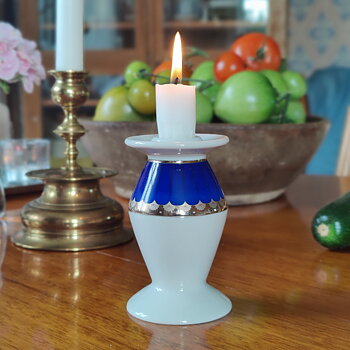  Marianne Royal Blue ljusstake från Fyrklövern