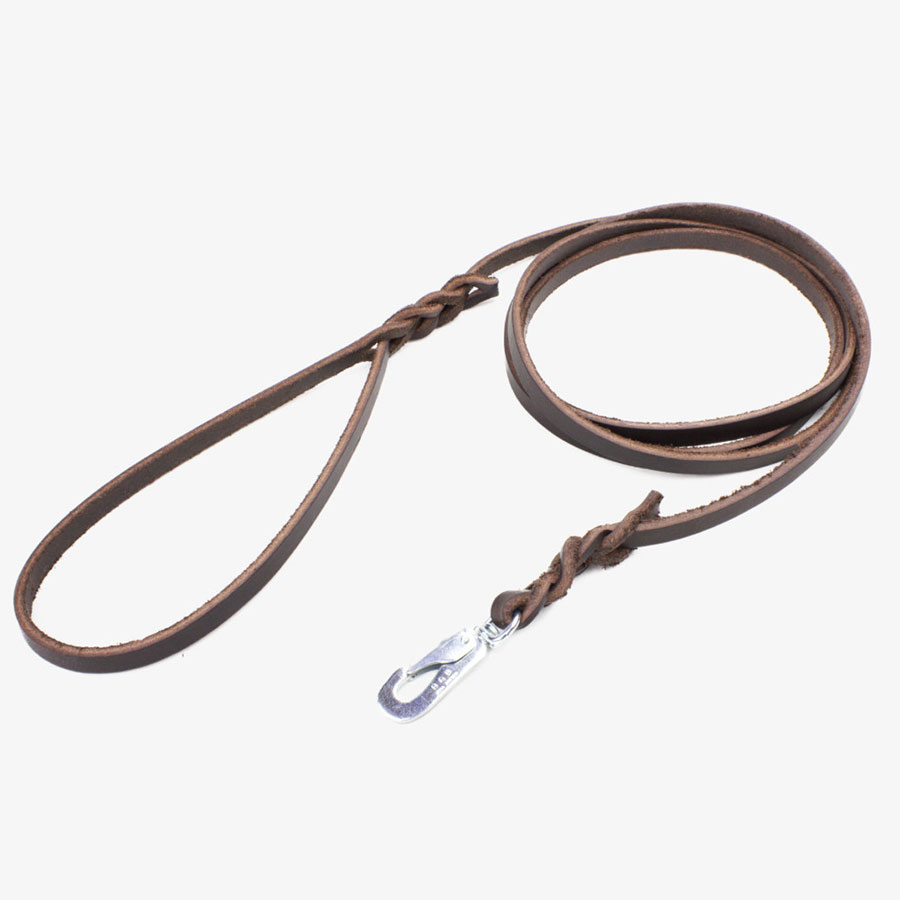 Hundkoppel Läder 9 mm